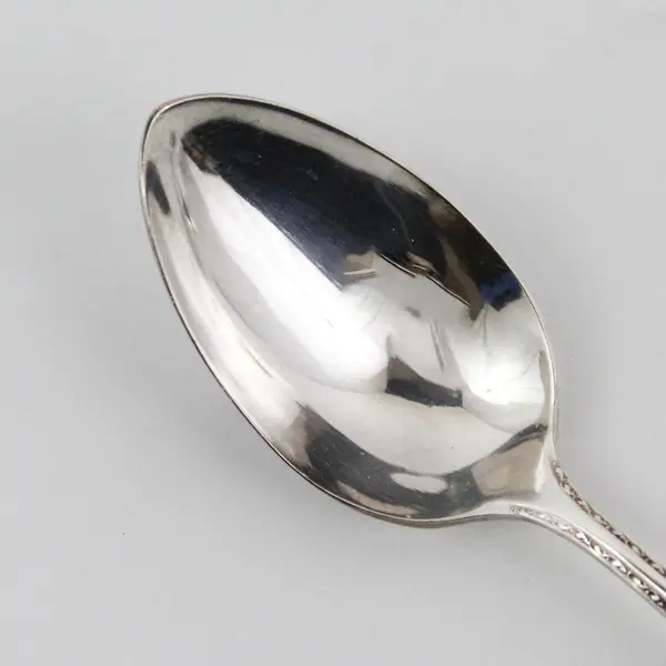 Set of 5 Associated Silver Yourex Silver Seal Lady Washington Tablespoons