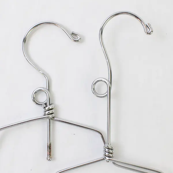 Lot of 18 Silver-Tone Metal Clothes Hangers Varied Sizes