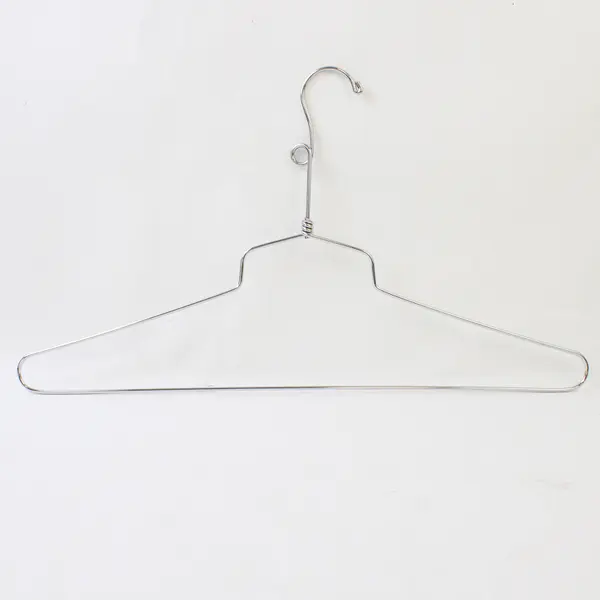 Lot of 18 Silver-Tone Metal Clothes Hangers Varied Sizes