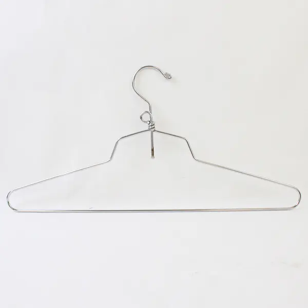 Lot of 18 Silver-Tone Metal Clothes Hangers Varied Sizes