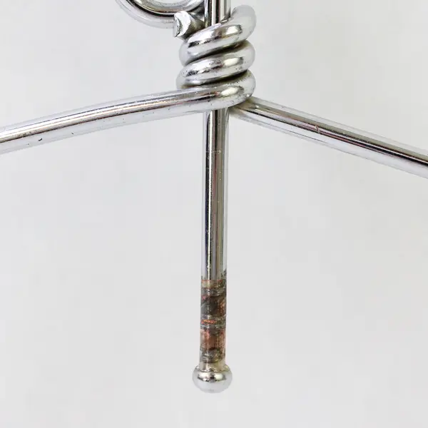 Lot of 18 Silver-Tone Metal Clothes Hangers Varied Sizes