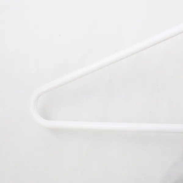 Lot of 8 Thick White Plastic Clothes Hangers