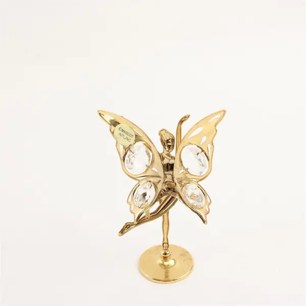 Vintage Mascot Inc. 24K Gold-Plated Fairy with Austrian Crystals