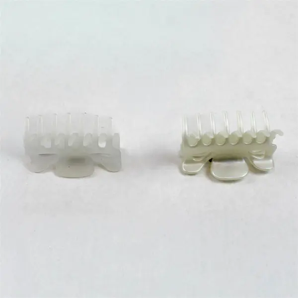 Lot of 5 Clasp-Type Sturdy Hair Clasps - Blue, Black & White
