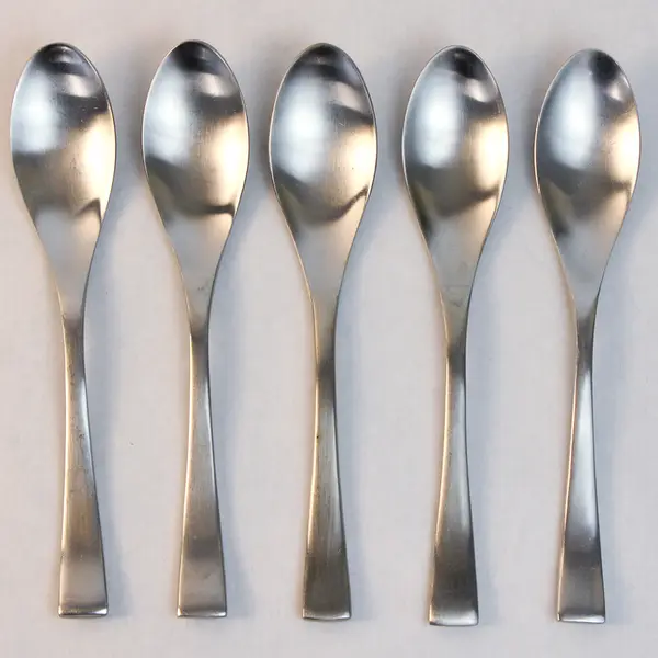 Lot Of 5 Cambridge Silver Strata (Stainless) Pattern Flatware Soup Spoons 8"