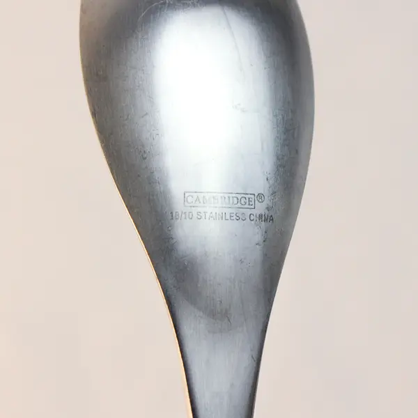 Lot Of 5 Cambridge Silver Strata (Stainless) Pattern Flatware Soup Spoons 8"