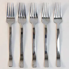 Lot Of 5 IKEA Lard (Stainless) Pattern Flatware Salad Forks 6.75" Long