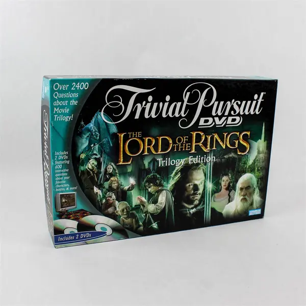 The Lord Of The Rings Trivial Pursuit Trilogy Ed. DVD Board Game Complete 2004