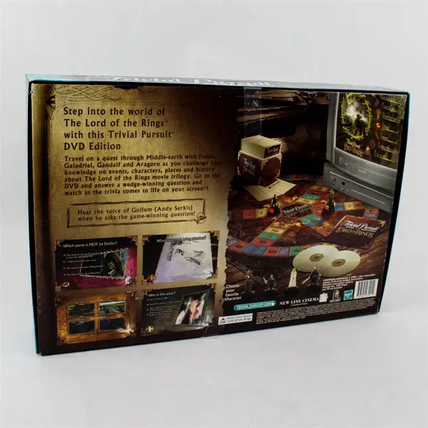 The Lord Of The Rings Trivial Pursuit Trilogy Ed. DVD Board Game Complete 2004