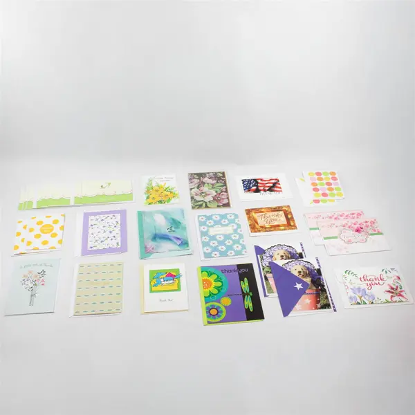 Lot of 30 Thank You Greeting Cards with Envelopes Unused