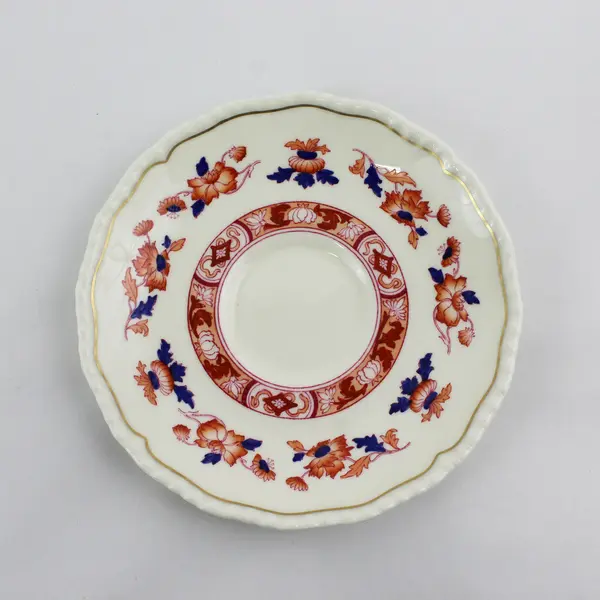 4 Royal Doulton  Berkshire Cups and Saucer Sets V2020 White Red And Blue Flowers