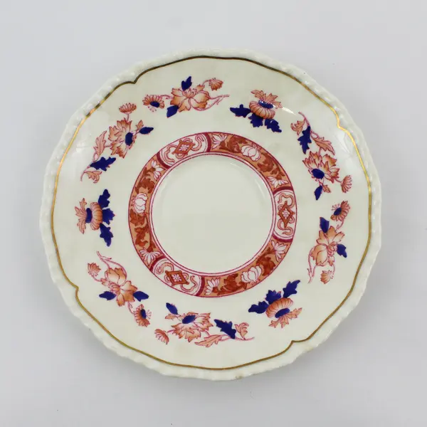 Royal Doulton Berkshire 3 Cup and 4 Saucer Sets 1937-65 White Red  Blue Flowers