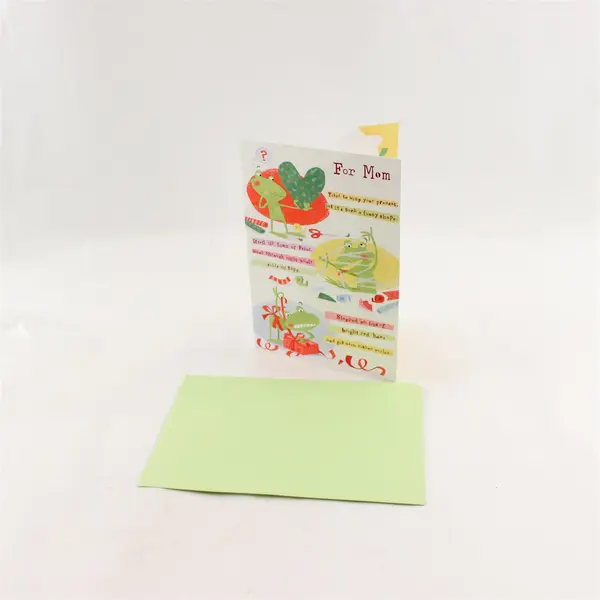 Hallmark Frog-Themed Christmas Greeting Card for Mom Unused