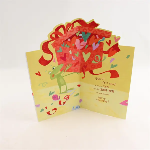 Hallmark Frog-Themed Christmas Greeting Card for Mom Unused
