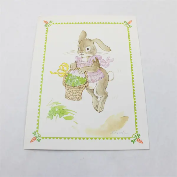 Set of 2 Vintage Current Inc. Floppy-Eared Bunnies Spring Notecards Unused