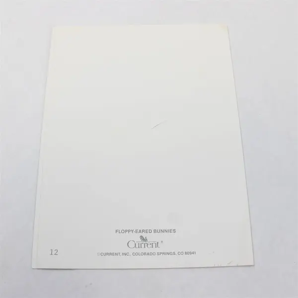 Set of 2 Vintage Current Inc. Floppy-Eared Bunnies Spring Notecards Unused