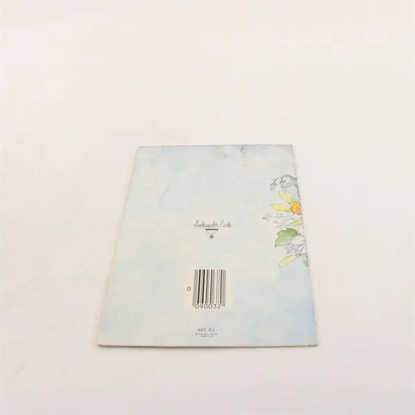 Vintage Hallmark Ambassador Cards Floral Thank You Card Flawed