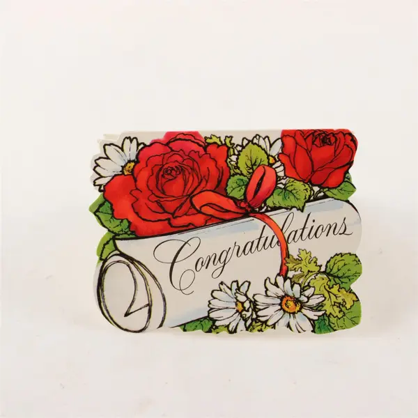 Vintage Hallmark Congratulations on Graduation Mini Greeting Card