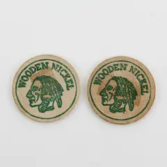 2 Wooden Nickels Reading Merry Christmas Happy New Year The Pritchett Family