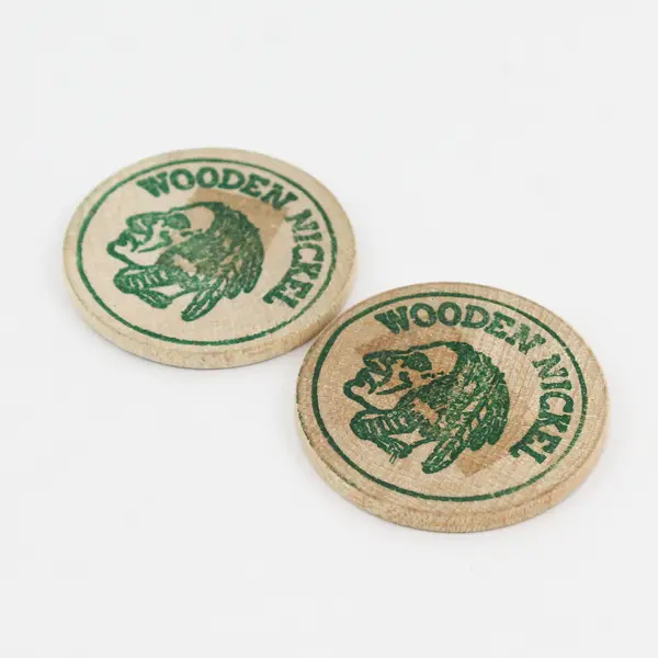 2 Wooden Nickels Reading Merry Christmas Happy New Year The Pritchett Family