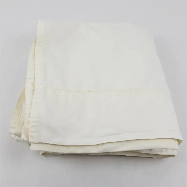 Unbranded Solid Cream White Color Bedding Cotton Flat Sheet 95" x 87"