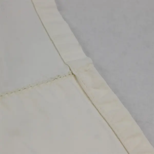 Unbranded Solid Cream White Color Bedding Cotton Flat Sheet 95" x 87"