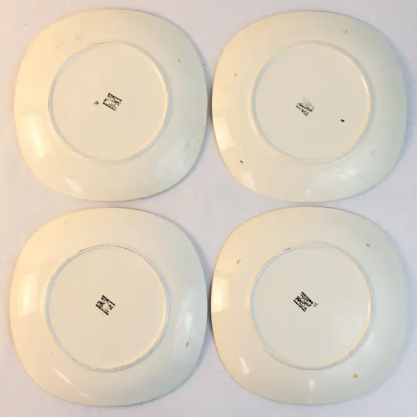 Set of 5 Vintage Metlox Poppytrail Peach Blossom 9.5in Dinner Plates