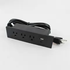 Intertek 5025861 Furniture Power Distribution Unit Power Strip Black Untested