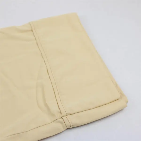 Lot Of 2 Unbranded Butter Yellow 100% Cotton Standard Pillowcases 19" x 37"