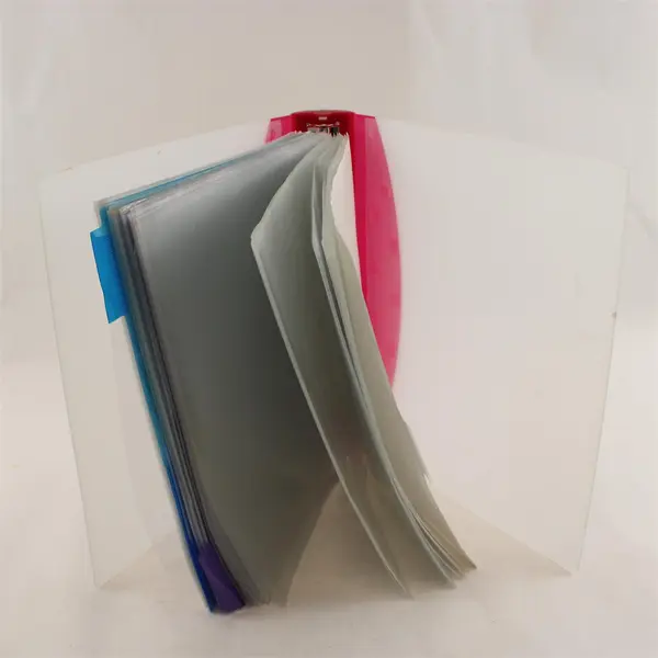 2.5" 3-Ring Binder Pink Spine w/ Clear Sleeves & 2 Colored Pocket Dividers