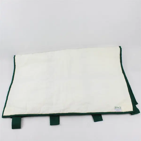 Handmade Green/White Bunny Embroidered Wall Hanging Quilt Decor 2003