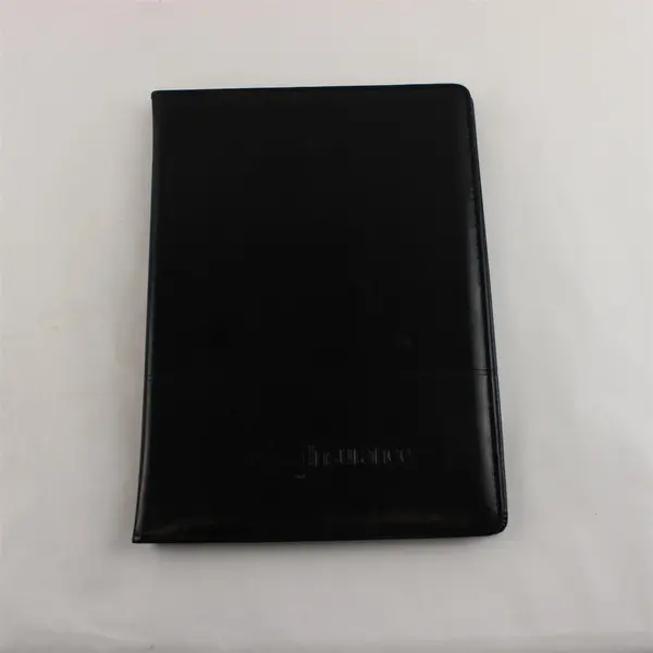 Safeco Insurance Black Leather Portfolio Document Organizer