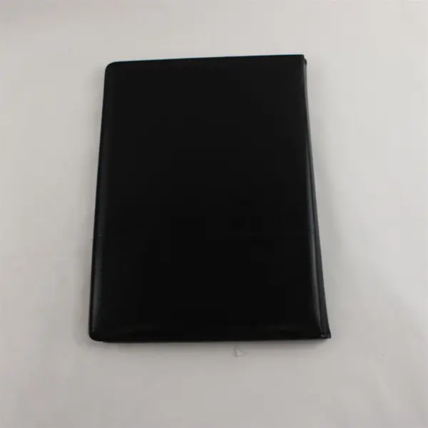 Safeco Insurance Black Leather Portfolio Document Organizer