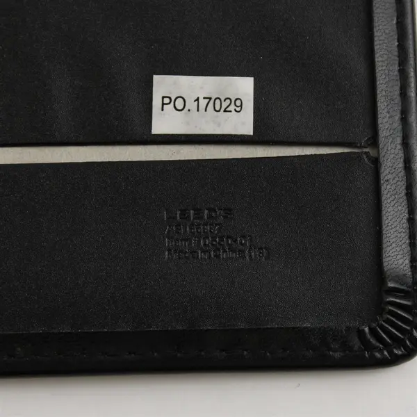 Safeco Insurance Black Leather Portfolio Document Organizer
