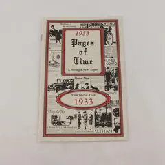 1933 'Pages of Time' KardLets Nostalgia Book - News, Ads, Games, Cars
