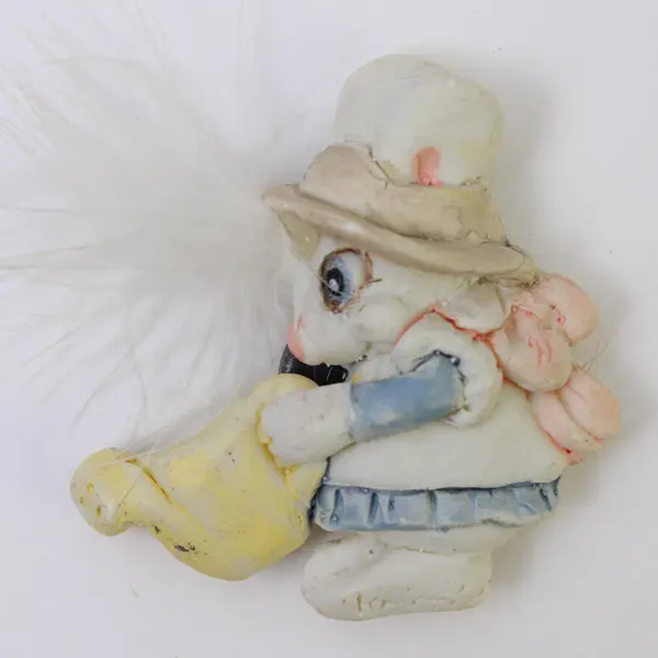 Lot of 4 Rabbit & Owl Refrigerator Magnets Cute Kitchen Decor