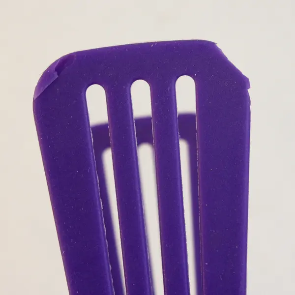 Lot of 3 Purple Silicone Kitchen Utensils 2 Spatulas & Tongs