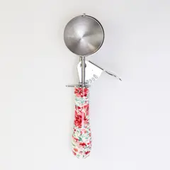 Pioneer Woman Heritage Pink Floral Ice Cream Scoop 9in Sturdy Handle