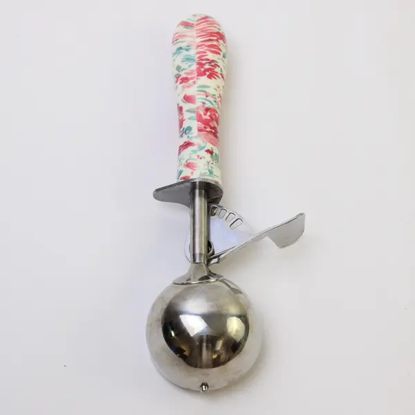 Pioneer Woman Heritage Pink Floral Ice Cream Scoop 9in Sturdy Handle