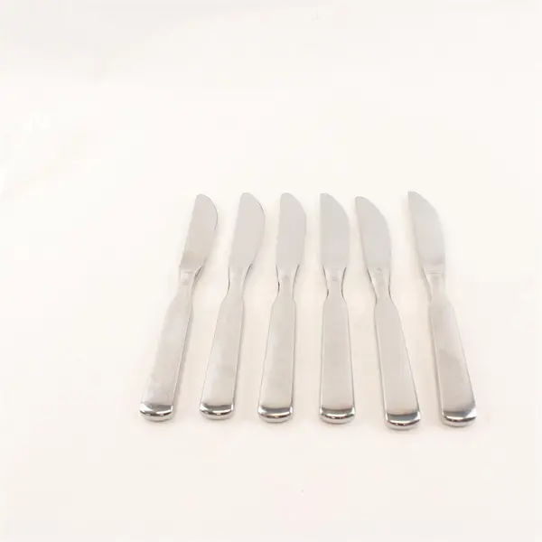 Lot of 6 WMF Flatware Pilgrim Stainless Steel Glossy Dining Dessert Knives Rare