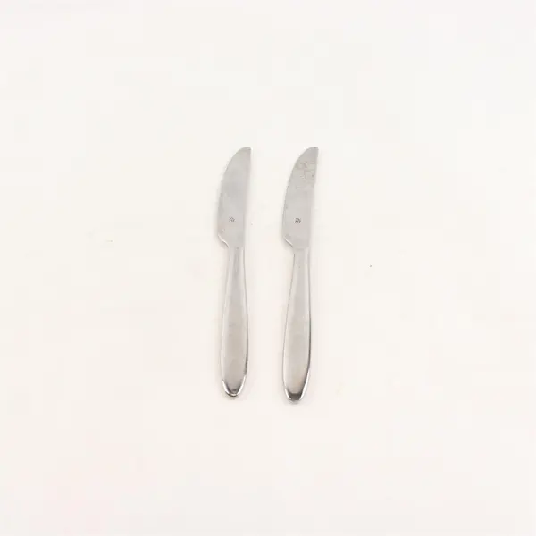 Lot of 2 WMF Flatware Stainless Steel Glossy Butter Spreading Knives 6 3/4"