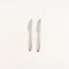Lot of 2 WMF Flatware Stainless Steel Glossy Butter Spreading Knives 6 3/4"