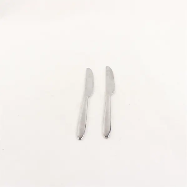 Lot of 2 WMF Flatware Stainless Steel Glossy Butter Spreading Knives 6 3/4"