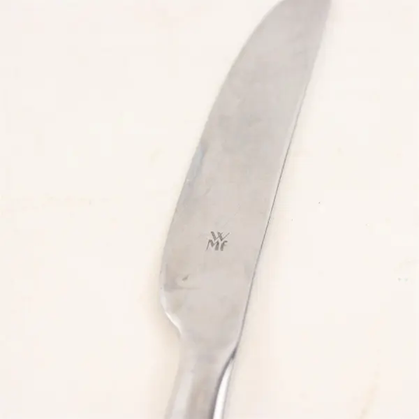 Lot of 2 WMF Flatware Stainless Steel Glossy Butter Spreading Knives 6 3/4"