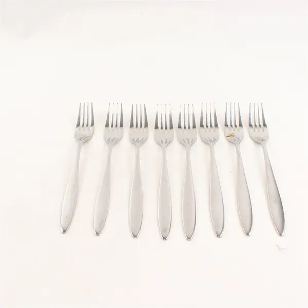Set of 8 WMF Flatware Balance Stainless Steel Glossy Dinner Forks
