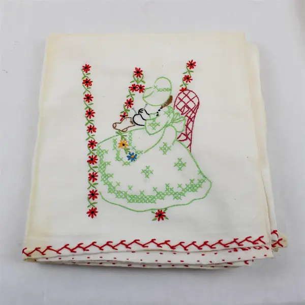Lot of 7 Vintage Fabric Scraps DIY Upcycling Crafts Flawed