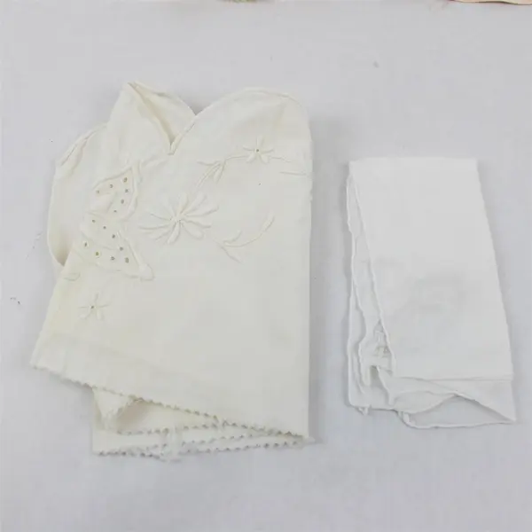 Lot of 7 Vintage Fabric Scraps DIY Upcycling Crafts Flawed