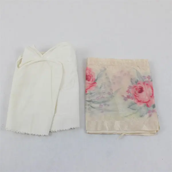 Lot of 7 Vintage Fabric Scraps DIY Upcycling Crafts Flawed