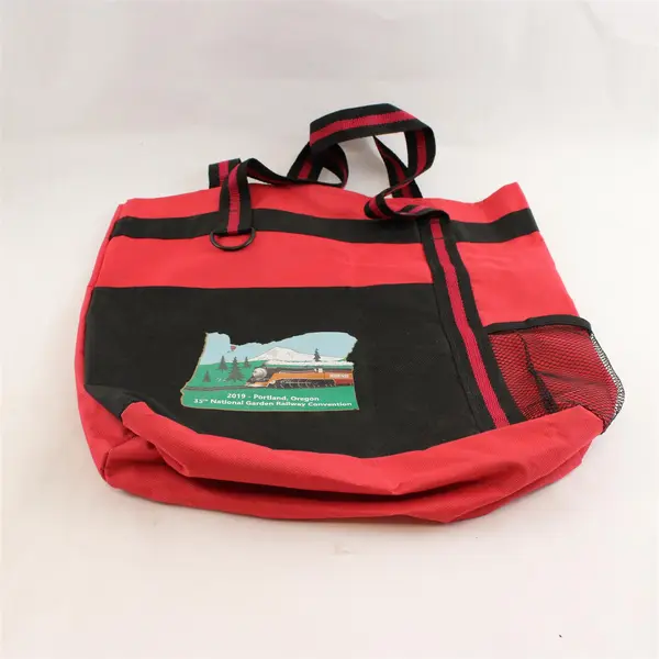 35th National Garden Railway Convention 2019  Red Canvas Swag Bag Portland OR