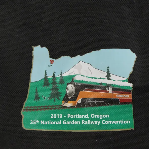 35th National Garden Railway Convention 2019  Red Canvas Swag Bag Portland OR